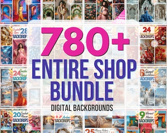 Digital Backdrops Whole Shop Bundle, Photography Backgrounds Set, Studio Backdrops, Wedding Background, Maternity Backdrops Digital Download