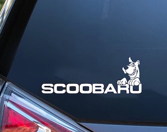 Décalcomanie en vinyle Scoobaru Scooby Subaru