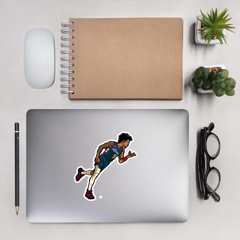 Kelly, Kelly Oubre Die-cut Vinyl Sticker, Laptop Sticker, 76ers NBA ...
