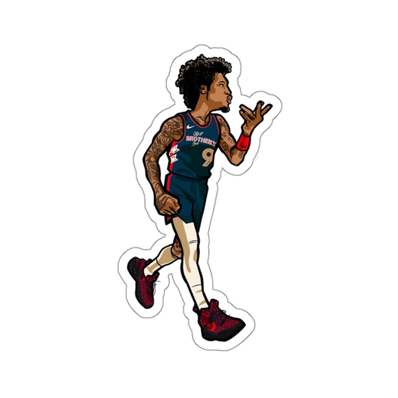 Kelly, Kelly Oubre Die-cut Vinyl Sticker, Laptop Sticker, 76ers NBA ...