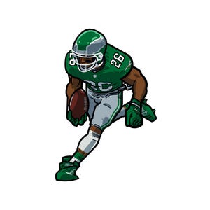 Saquon! Aufkleber: Saquon Barkley Die-Cut Vinyl-Aufkleber, Laptop Aufkleber, Eagles NFL Football Aufkleber