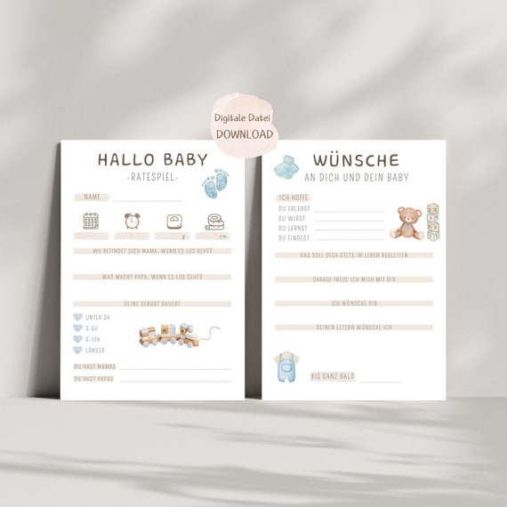 Lustige Babyparty-Karte 'Und Dann Gab Es Vier' – Niedliche Glückwunschkarte Für Frische Eltern