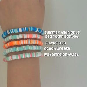 Summer clay bead bracelets set 2!
