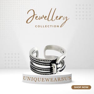 Multi layer Knot Weaved Layered Chain Thumb Ring, Wedding Party Ring, Girlfriend Cocktail Ring, Boho Ring For Women