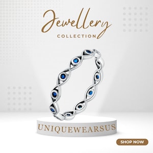 Blue Zircon Finger Ring, 925 Sterling Silver Ring, Retro Engagement Wedding Jewelry, Women’s promise ring, Gift for Her