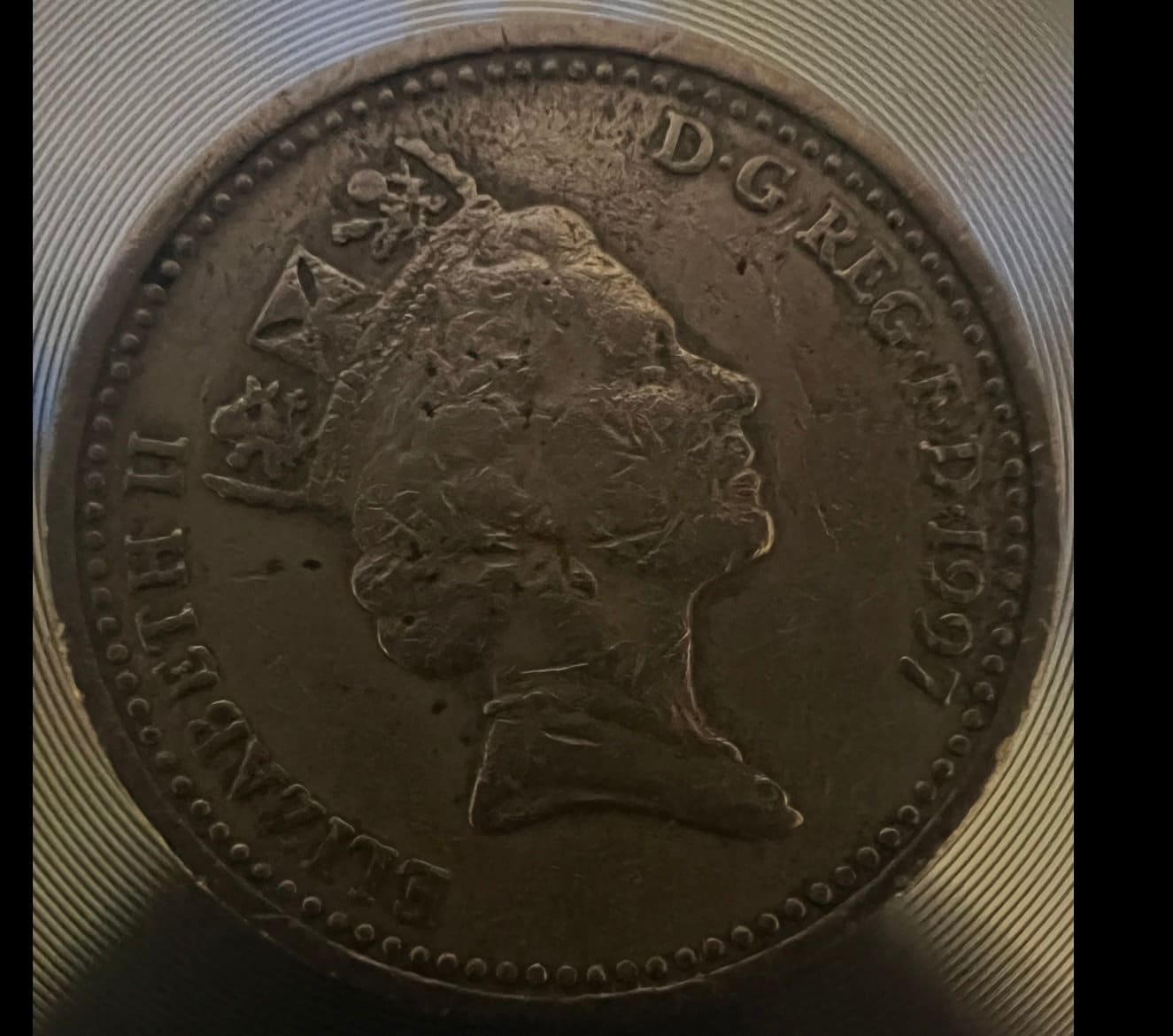 イギリス　1ポンド ピエフォー　1997年 N1431【イギリス・希少】1997年1ポンド 銅貨 硬貨 古銭 コイン