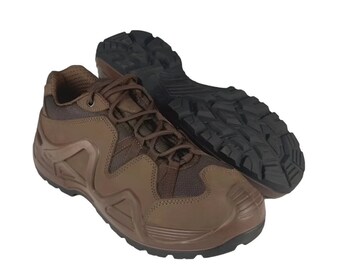 Echtes Leder Outdoor Braun Unisex Schuhe, Lederstiefel, Armee Stiefel, Militärische Kampf Lederstiefel, Hochfeste Lederschuhe