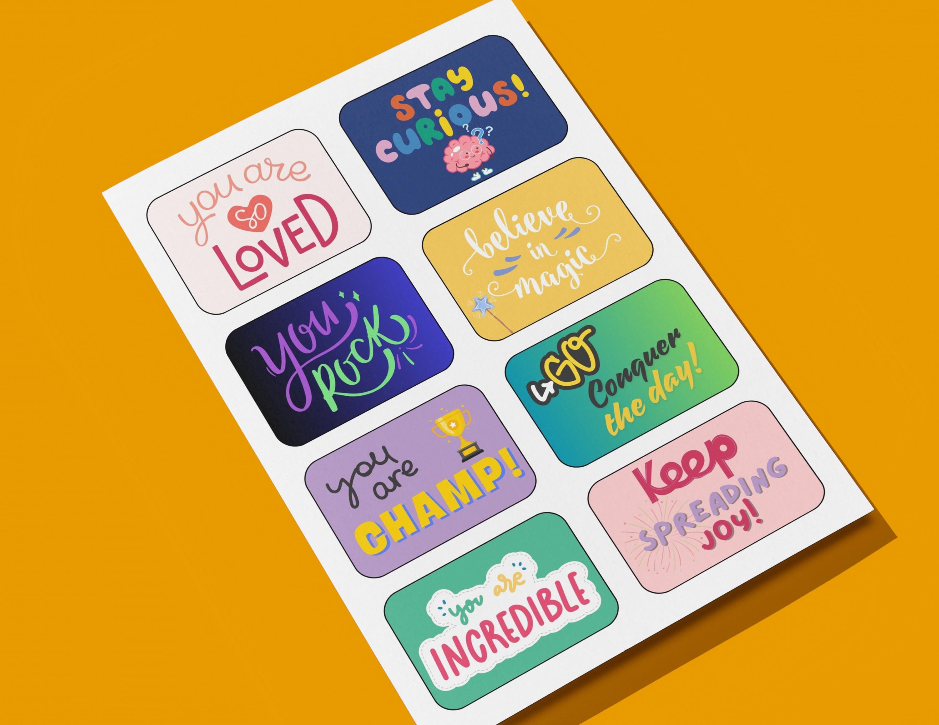 Printable Message Box Kids Lunch Box Notes, 32 Fun Motivational Messages (printable) - Etsy