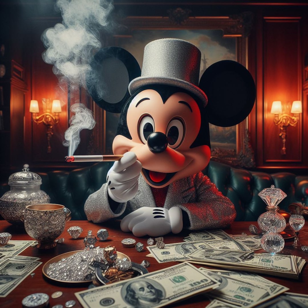 Give Damon The Money Or Stay With Mikey Mickey Mouse Poster Money - Etsy