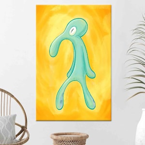 Póster de estilo atrevido y descarado: arte mural abstracto y divertido para decorar con inspiración en la cultura pop y los memes.