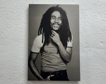 Bob Marley Canvas Wall Art: Reggae Singer Poster