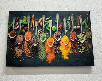 Spices Canvas Print: Kitchen & Dining Room Wall Decor