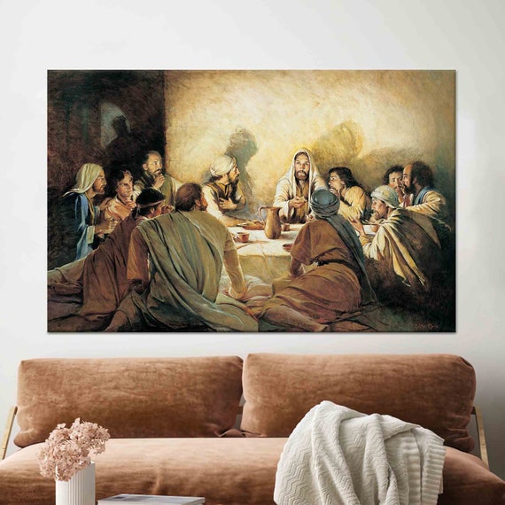 Last Supper Canvas Art: Religious Christian Decor