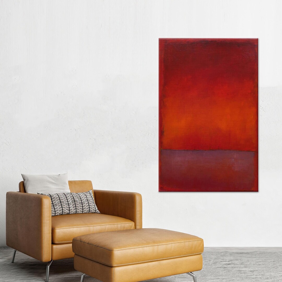 Mark Rothko Gray Square Mark Rothko Canvas, Abstract Art Decor, Gray Canvas Print, Reproduction ...