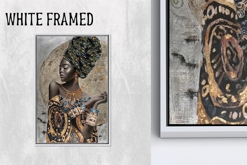 Girl Room Art Decor,African Artwork,African Woman Art,Fashion Poster,Large Glass Wall Art,Bedroom Decor Art,Framed Wall Art,Home Decoration,Gift For Him,Office Decor Art,Personalized Gifts,Kitchen Decor Art,Canvas Wall Art,