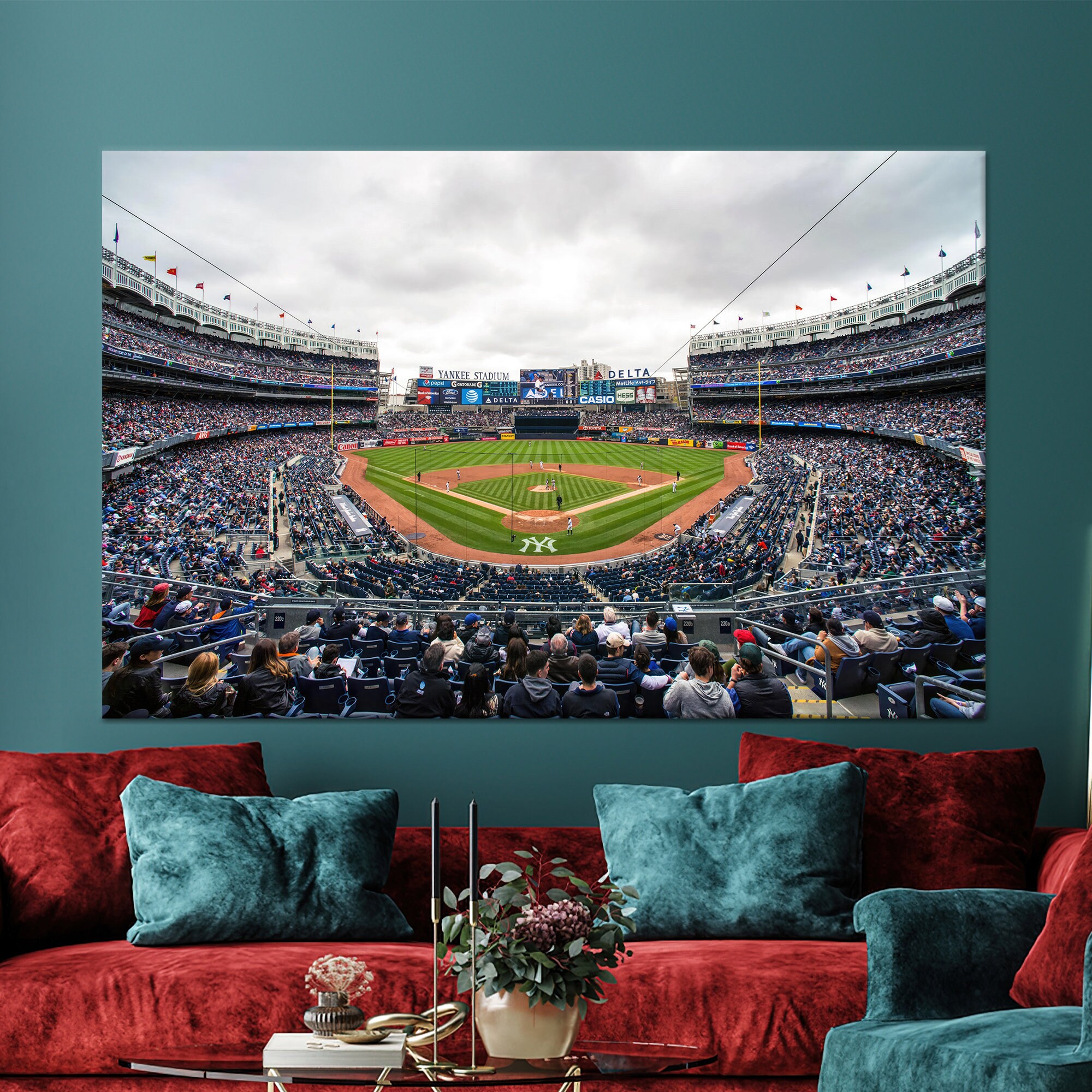 75cm特大 Yankee Stadium 3Dアート Al Schreiber Yankee Stadium Wood Wall Art New York Baseball Decor - Etsy