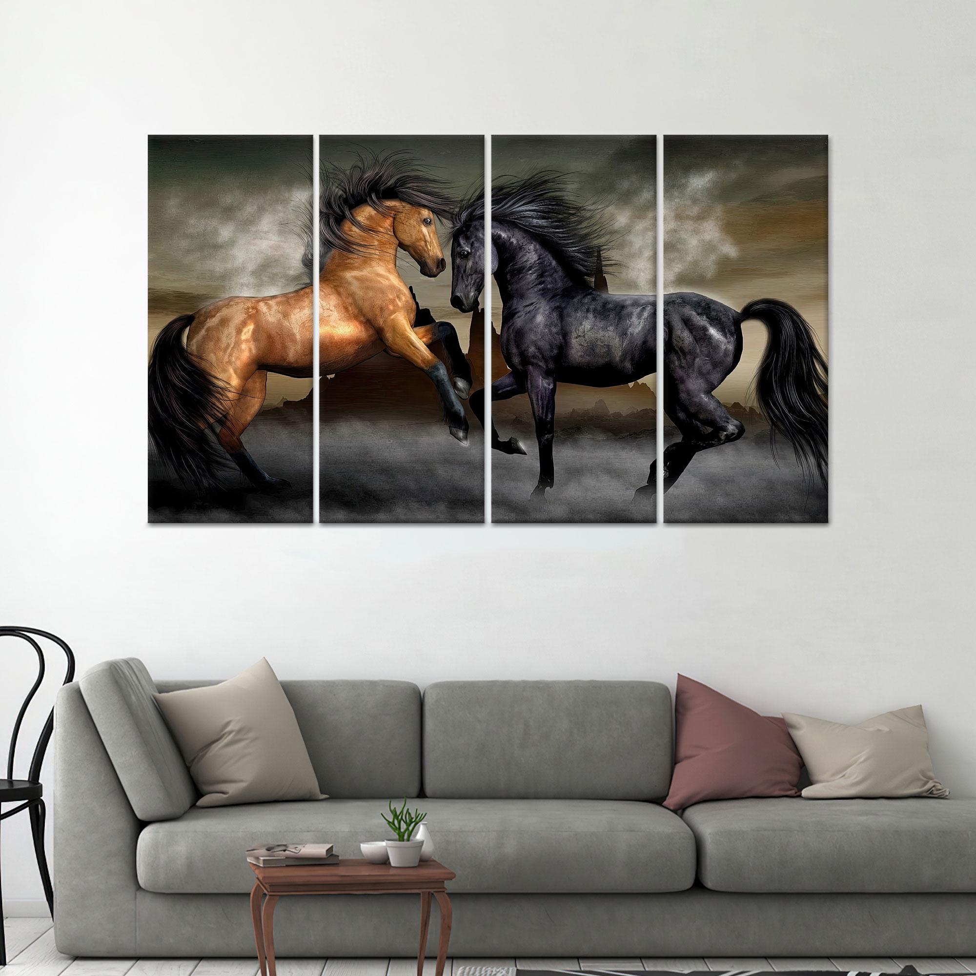 Brown Horse Tempered Glass Wall Art: Horse Lover Gift - Etsy