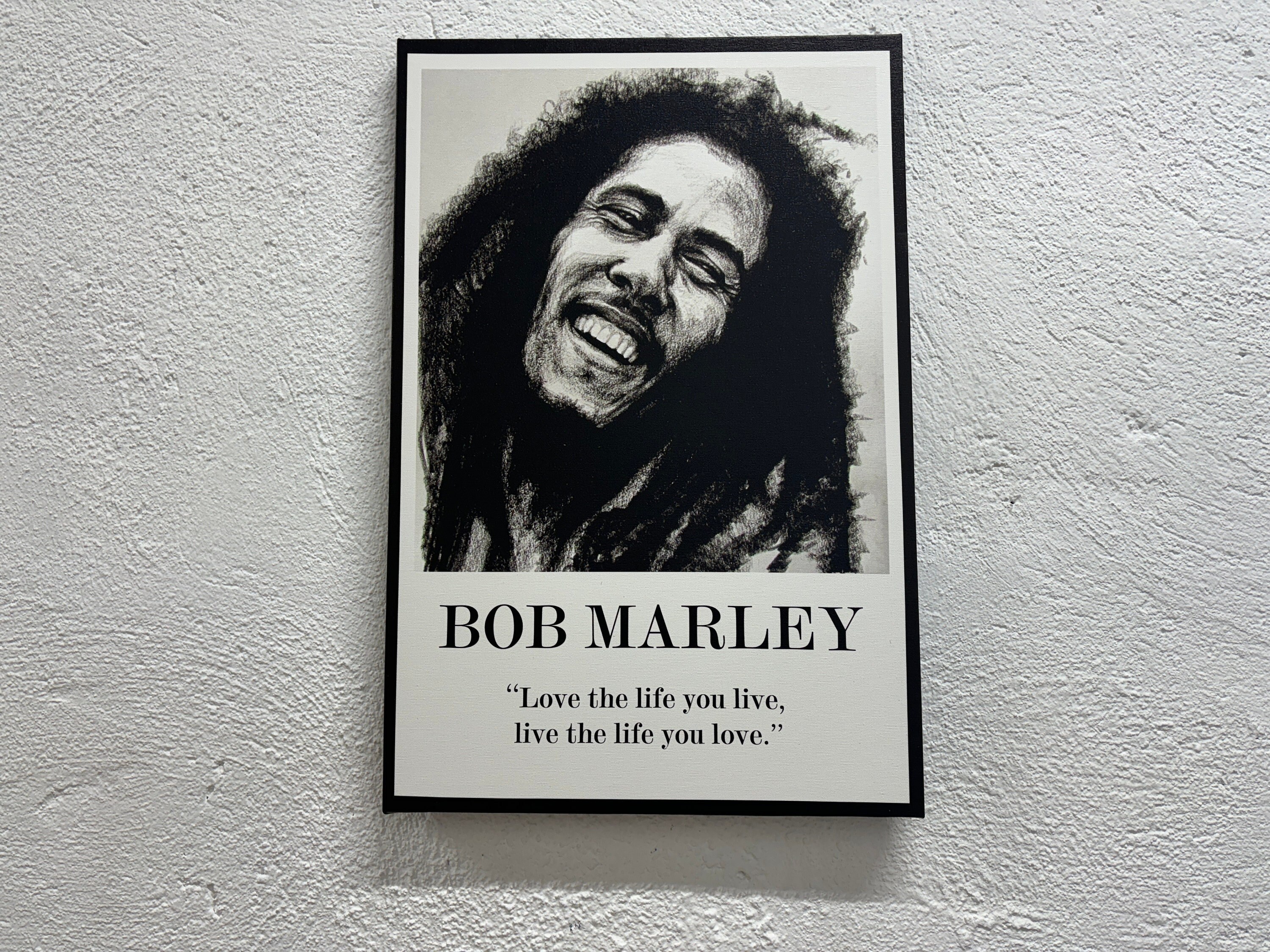 Bob Marley Wall Art – Inspirational Quote Poster for Music Lovers