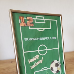 A4, Last-Minute-Geschenk, Geldgeschenk, Kindergeburtstag, Fußball, Selberdrucken