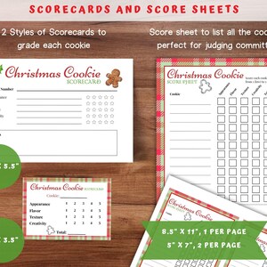 Christmas Cookie Contest Printable Award Certificates, Cookie Exchange ...
