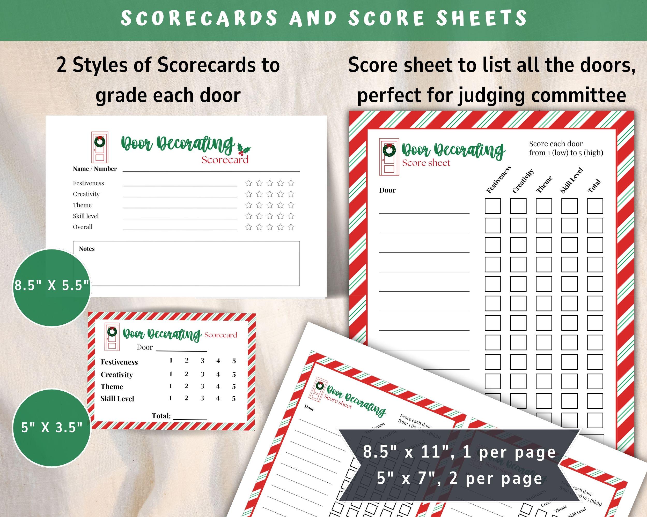 Christmas Door Award Certificates, Classroom Door Decorating Contest ...