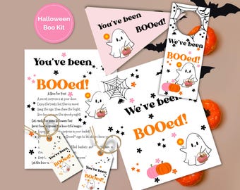 Youve been Booed Halloween Boo Kit, Halloween Boo Game, Boo your Neighbor Tradition, Boo your friend, Booed Signs, Boo Basket Tag, Treat Tag