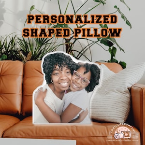 Custom Shaped Pillow From Photo, Personalized 3D Pillow, Dad Pillow Gift, Dad Birthday Gift, Dad Memorial Gift, Memorial Keepsake