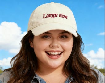 Large head custom embroidered hat with text, 3D text, logo, personalized baseball cap, fraternity hat, for him/her, holiday gift, Christmas