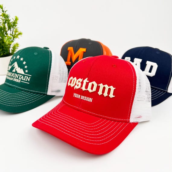 Custom Embroidered Hat,custom 3D Text, Logo Hat, Stylish  display picture 2