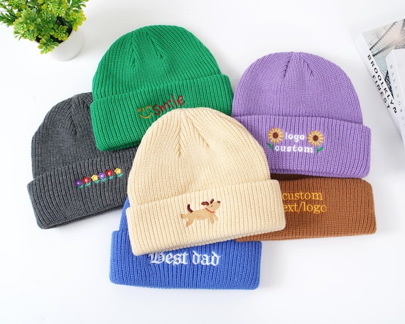 Personalized embroidered winter hat, custom text/logo, classic winter hat for adult,warm hat, custom winter hat, birthday and Christmas gift