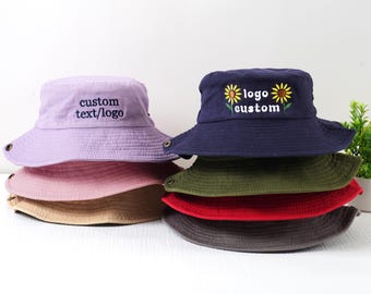 embroidered hiking hats, personalized text, logo sun hats,  camping hats,bucket hats, summer hats, business event travel hats，on foot