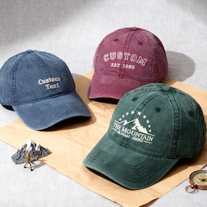 Testo ricamato, testo 3D, cappello con logo, cappello da papà personalizzato, cappello da addio al nubilato, cappello personalizzato, regalo per mamma e papà, berretto da baseball unisex, regalo per le feste