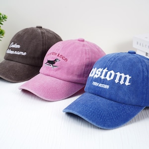 embroidered children&#39;s hats, Custom text, 3D text,personalized logo,children&#39;s name,birthday gift, boys/girls customized gifts,summer hat