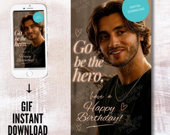 Happy Birthday GIF Card, John Logan Fan Gift (Digital Download)