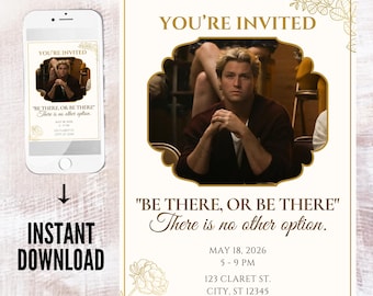 Dean Di Laurentis Off Campus Party Invitation | Editable Template | Be There, Or Be There | Digital Download