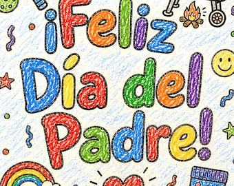 Tarjeta Imprimible del Día del Padre | Todo sobre Mi Papá para Colorear | Entrevista para Papá | Tarjeta Plegable para Niños