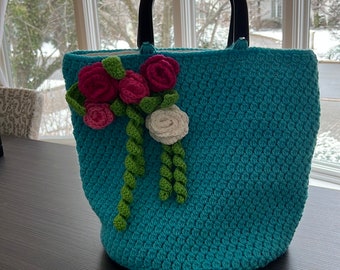 Sac à main au crochet Unique et chic Chaque carré est fabriqué avec amour et précision. Soyez à l'avant-garde avec cette pièce spéciale