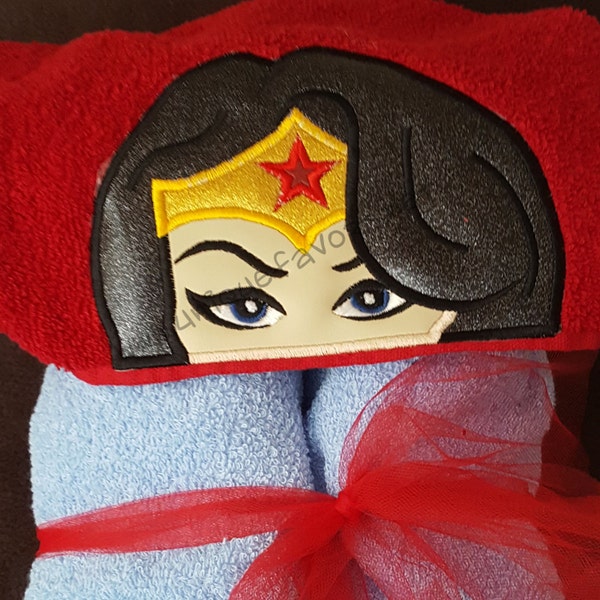Superhero Wonder Woman Inspired Hooded Towel - Hoodies, totes & more available!