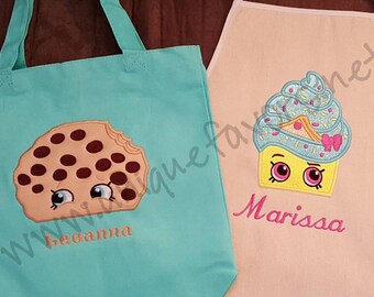 Custom Shopkins Inspired Kids gear! Apron, Tote and more! Cute character designs! Great for Gifts!