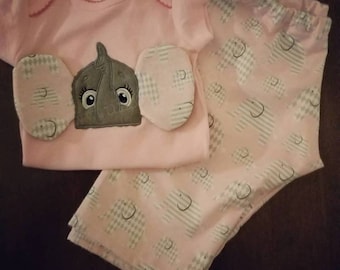 Handmade Baby Lounge Set - Pants and Personalized Onesie with many options available