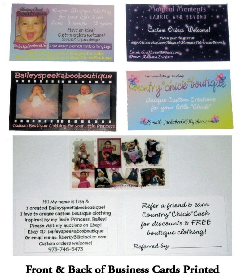 2500 Custom Printed Full Color 2 Sided Business Cards PRESS Run Professional Quality Coated Cards image 5