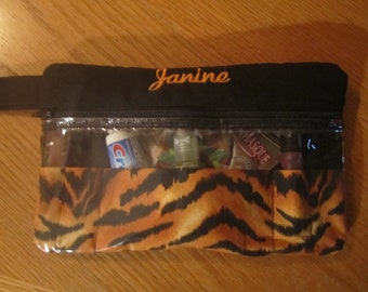 Custom travel, make up, first aid case.  Free Personalization. Perfect gift for birthdays, brides & more.