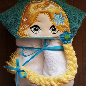 Princess Rapunzel Tangled Inspired Hooded Towel! Also available on Totes, t-shirts, stockings and more!