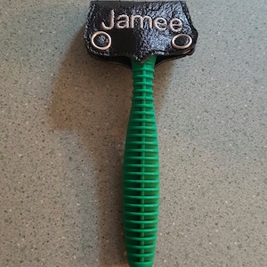 Razor safety cover. Personalized, reusable & durable vinyl with snap closure