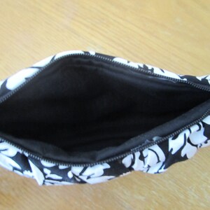 Handmade Pleated Wristlet fully lined with zipper closure includes FREE Monogram or Name image 4