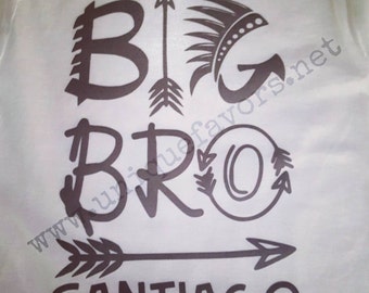 Big Brother Bro custom design! Other finishes and colors available! Uncle also available. Personalized with name FREE!