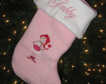 Handmade Personalized Christmas Holiday Stocking Fully Lined Many colors available