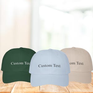 Embroidered Hat Personalized Dad Cap Custom Logo baseball hat Bachelorette hats Custom caps Sorority hat Unisex Baseball Cap
