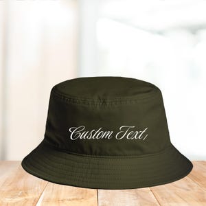 Custom Bridal Bucket Hat, Bachelorette Hat, Bride and Bridesmaid Bucket Hats, Maids of Honour, Personalized Name Bucket Hat, Printed Text