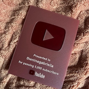 Personalisierter YouTube Award - Personalisiertes 3D-Geschenk für Ersteller von Inhalten